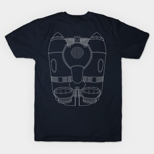 Rocketeer Flyer Jetpack Rocket Schematics T-Shirt